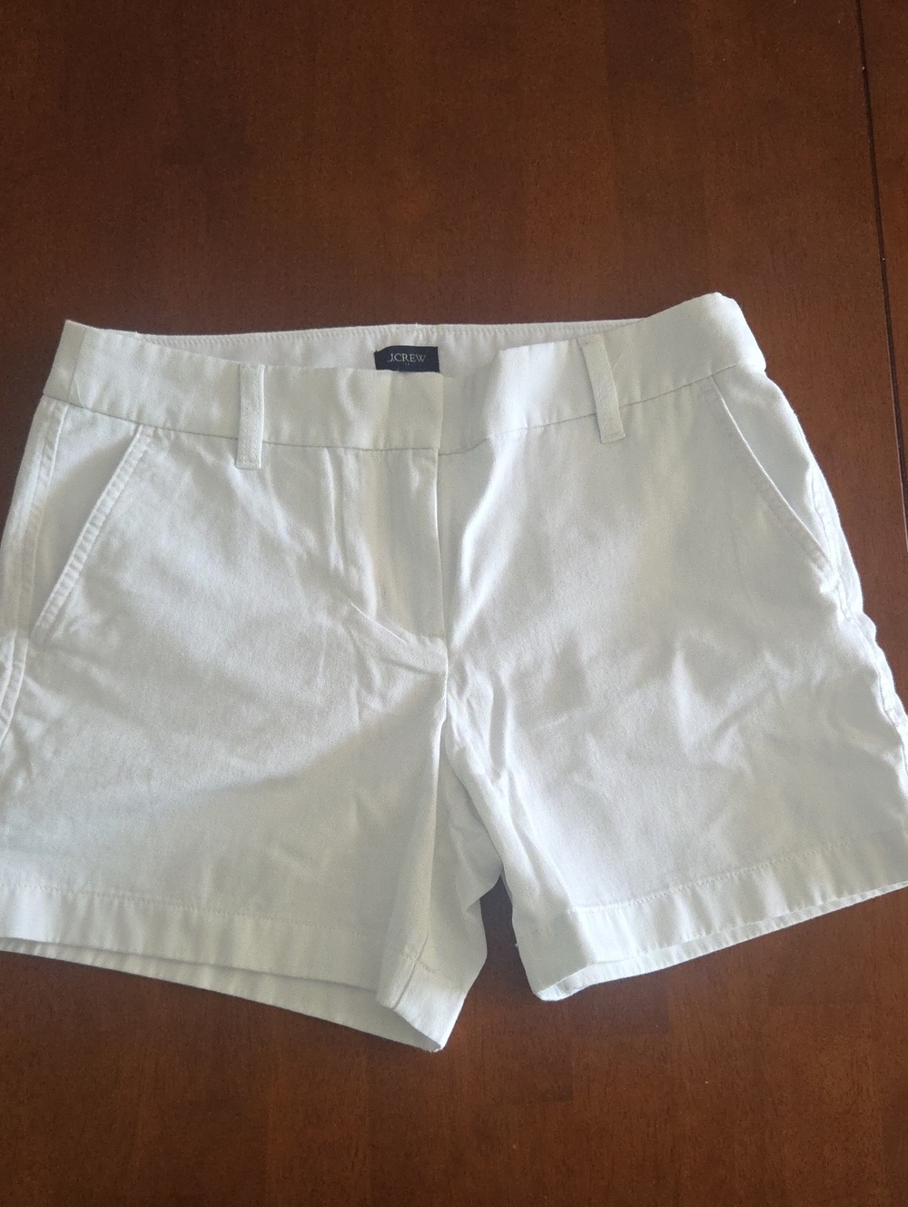 J. Crew White Cotton Chino Bermuda Shorts